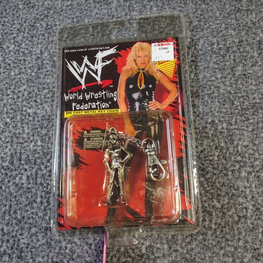 New Wwf Sable die-Cast Metal Key Chain 1998